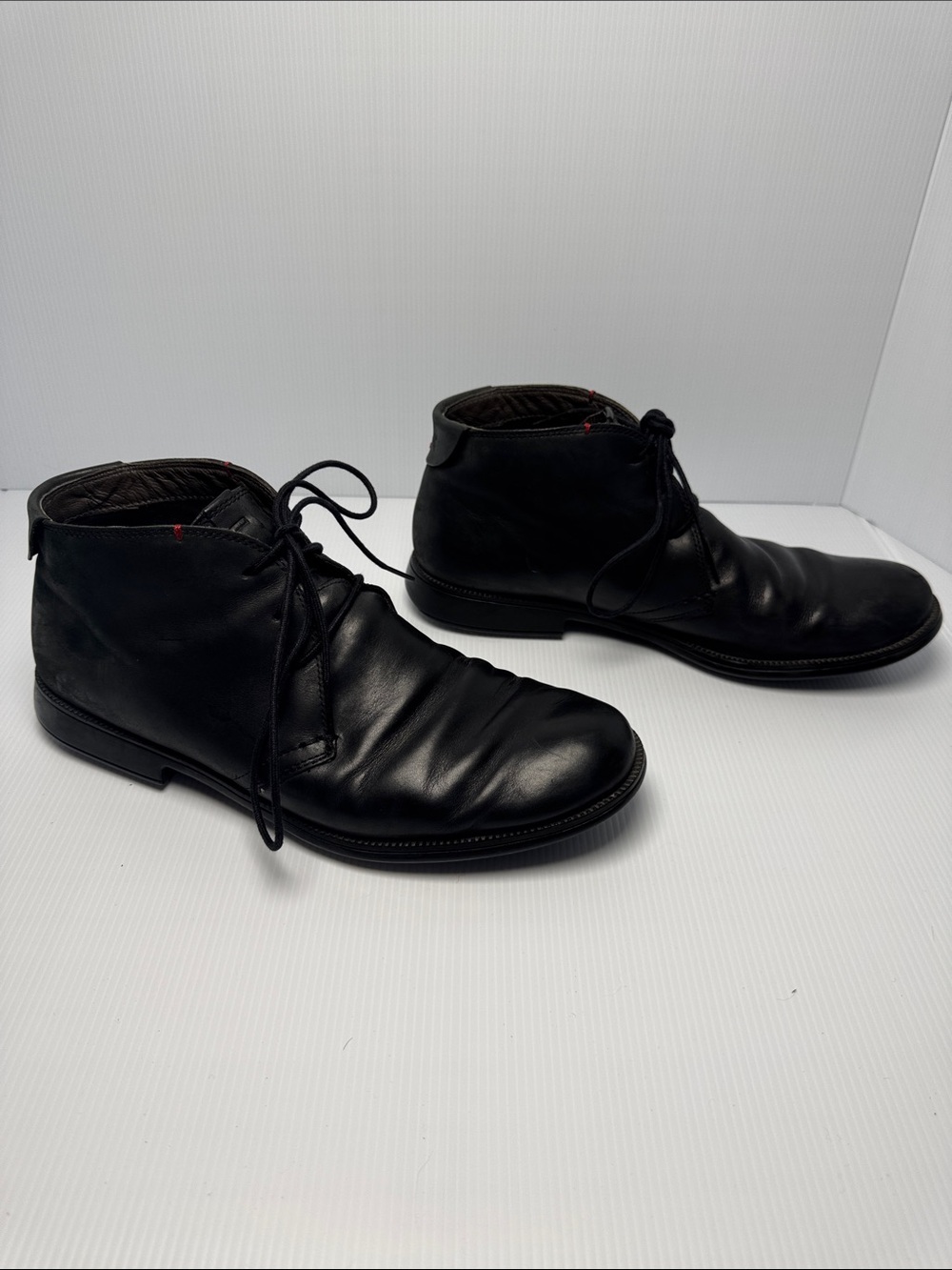 CAMPER Men's Mil 1913 Black Leather Lace-Up Ankle Boots Minimal Classic 42